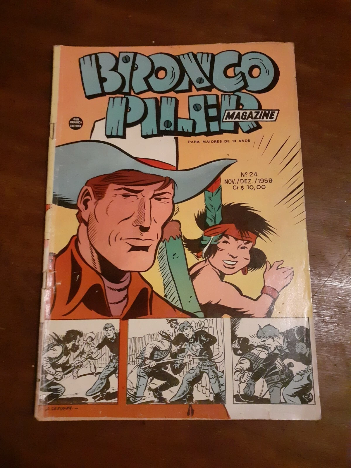 Bronc Peeler magazine #24 western comics 1958 golden age Coyote Pete