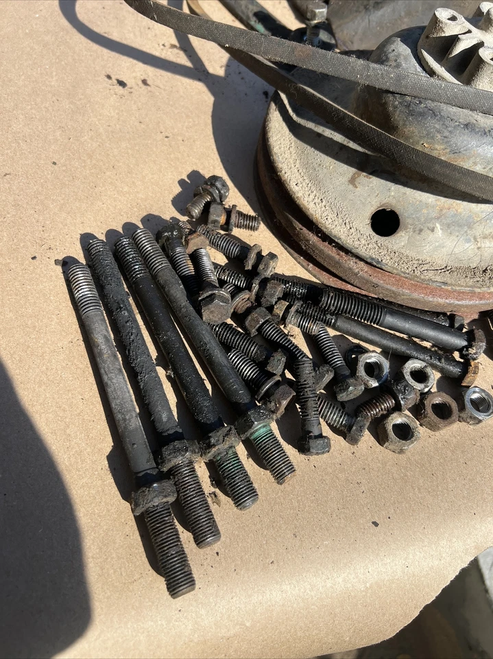 Oldsmobile 88 98 Starfire 394 1962 juego de soportes de bomba de dirección asistida pernos de polea Foto 3 de 4