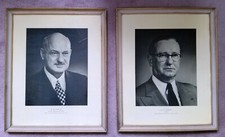 1950's Studebaker Auto Corporation US President and Candian President Portraits