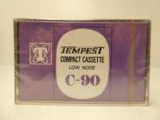TEMPEST CASSETTE TAPE C-90 ORIGINAL SEALED UNOPENED OLD SHOP STOCK