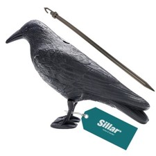 Metall Raben-Dekoration - Gartenkunst Vögel Aus Eisen 31cm - Schwarze Krähen Für Halloween & Gartendekor