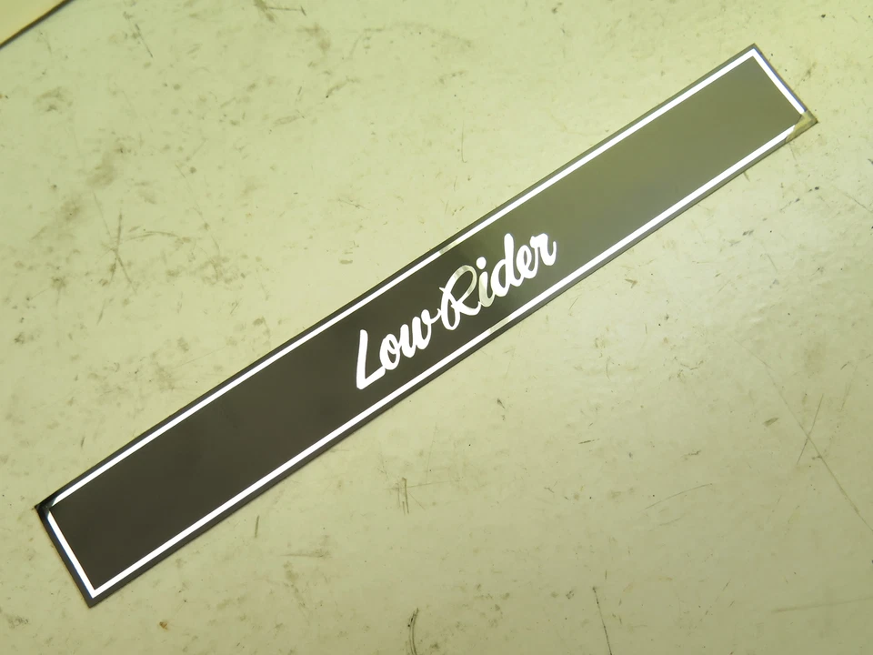 Harley-Davidson Low Rider FX 1985 horquilla plateada emblema logotipo 45788-84 nuevo como fabricante original Foto 4 de 4