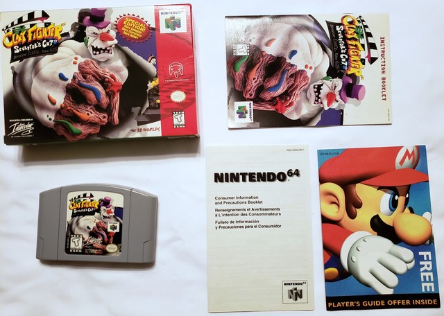Clay Fighter: Sculptor's Cut Blockbuster Exclusive Nintendo 64 Complete RARE! 
