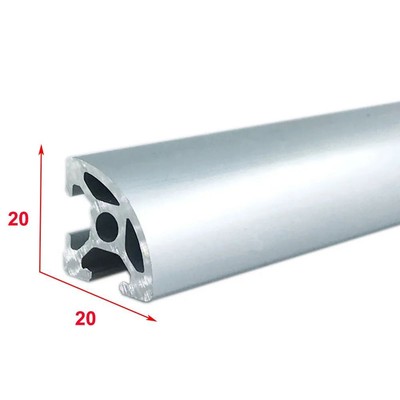 Curved Linear Rail EU Aluminum Profile 100to800mm Length for DIY 3D Printers CNC