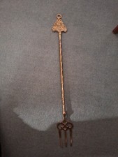 Vintage Brass Toasting Fork Ann Hathaway's Cottage Stratford-upon-Avon Fire 1940