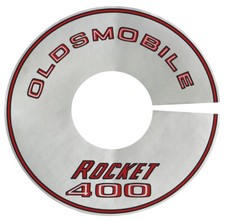 11 Inch Silver Rocket 400 Air Cleaner Decal 1968 Olds Cutlass And 442 Models