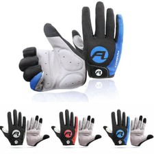 Men Cycling Anti-slip Full Finger MTB Bike Pad Breathable Anti-shock Gloves US