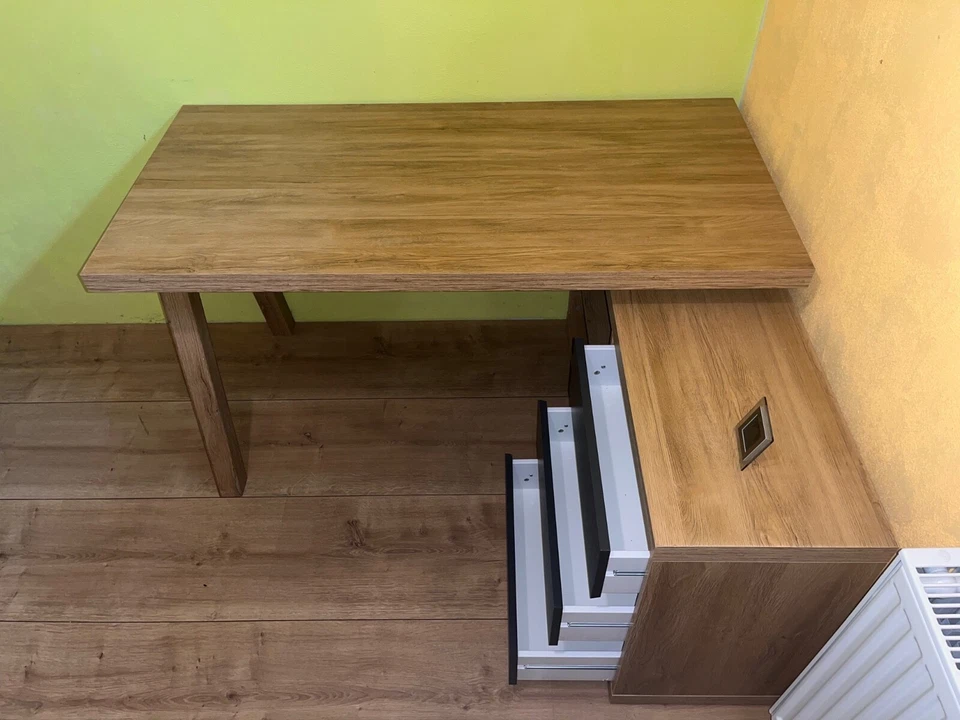 Eckschreibtisch Braun Holznachbildung super robust