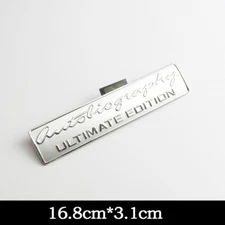 Autobiography Ultimate Edition car trunk Decal Badge Sticker emblem (1pcs chrome