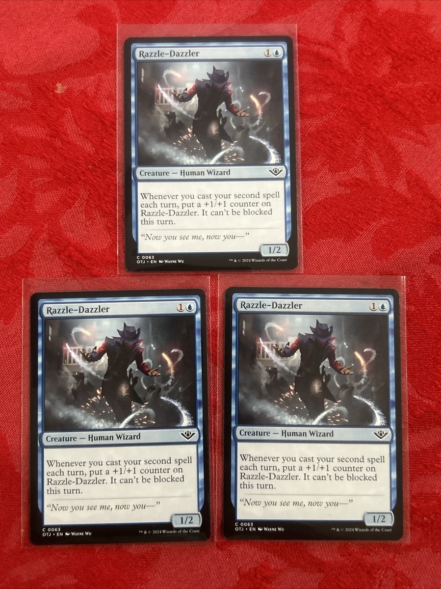 3x MTG - Razzle-Dazzler - 63 Outlaws of Thunder Junction Mint x3