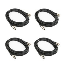 Cable Up MIC-20-FOUR-K 4x 20' XLR to XLR Microphone Cables