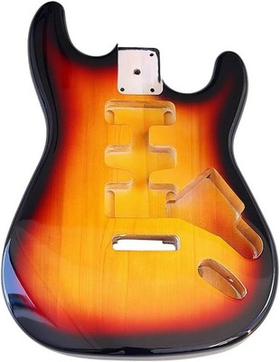 Sunset Electric Guitar Body for Fender Strat Guitar DIY Poplar Guitar Body HSS