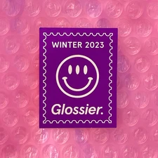 😃💜 Glossier WINTER 2023 Sticker - Brand New MINT