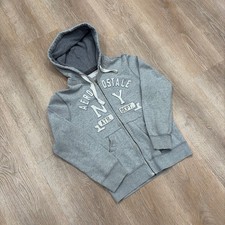 Y2K Aeropostale Gray zip up jacket - spell out zip up- size small