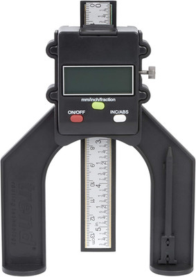 Digital Depth Gauge with 2 23/64 Inch Jaw Opening for Precision Rebate and Groov