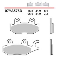 Brembo Hintere BREMSBELAGE-KIT FUR Yamaha YXM Viking 700 14-20-COD.07YA57SD