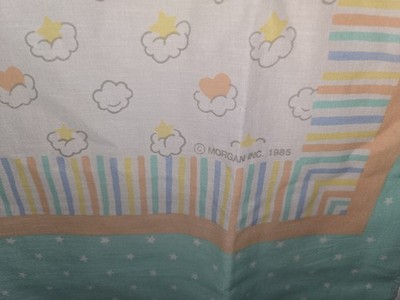 Vintage Rare 1985 Morgan Inc. Teddy Beddy Bear Baby Crib Blanket
