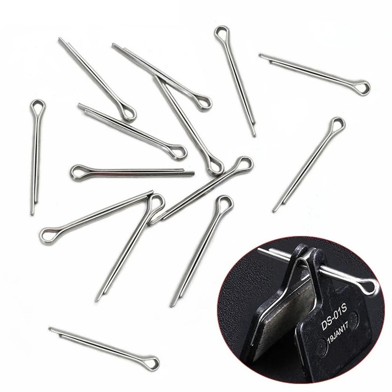 10 x BIKE DISC BRAKE PAD PINS RETAINING SPLIT COTTER PIN ROAD MTB BIKE SHIMANO