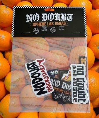 No Doubt Official 2026   SPHERE LAS VEGAS Residency 8-Piece Sticker Set * NEW *