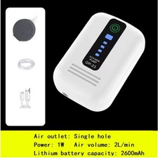 D - Portable Usb Oxygen Compressor Rechargeable Air Pump Aquarium Fish Tank