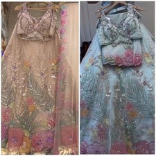 PARTY LEHENGA CHOLI INDIAN DESIGNER BOLLYWOOD LEHNGA WEDDING ETHNIC BRIDAL NEW