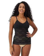Bali Lace 'N Smooth Camisole Top Shapewear Firm Control Top Tank Shaper 8L12