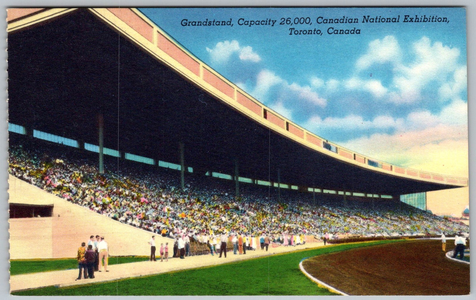 Vtg Postcard Canadian National Exhibition Grandstand Toronto, CA 1950s
