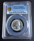 1935-D 25C PCGS AU-DETAILS/CLEANED