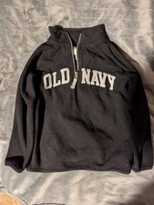 Old Navy Boys Black Long Sleeve Fleece Pullover Size 5T NEW
