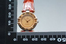Vintage Omega Constellation Cal.1455 Gold 18k Roman Quartz Women's Watch JAPAN 9