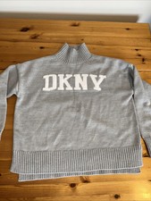 DKNY Knit Turtleneck Sweater Gray Women Size  S