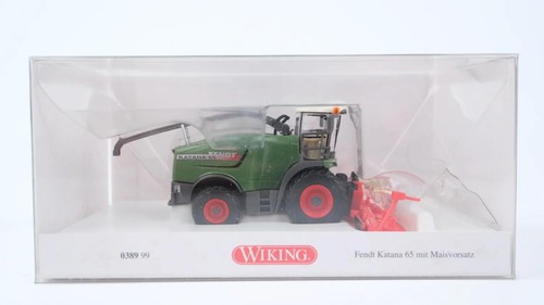 Wiking H0 038999 Fendt Katana 65 con cabezal de maíz | Condition: Gebraucht