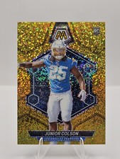 Junior Colson Rookie Gold Sparkle Prizm /24 2024 Panini Mosaic RC SSP Chargers