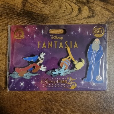 Fantasia The Sorcerer's Apprentice 85th Anniversary Limited Edition Pin Set Neu