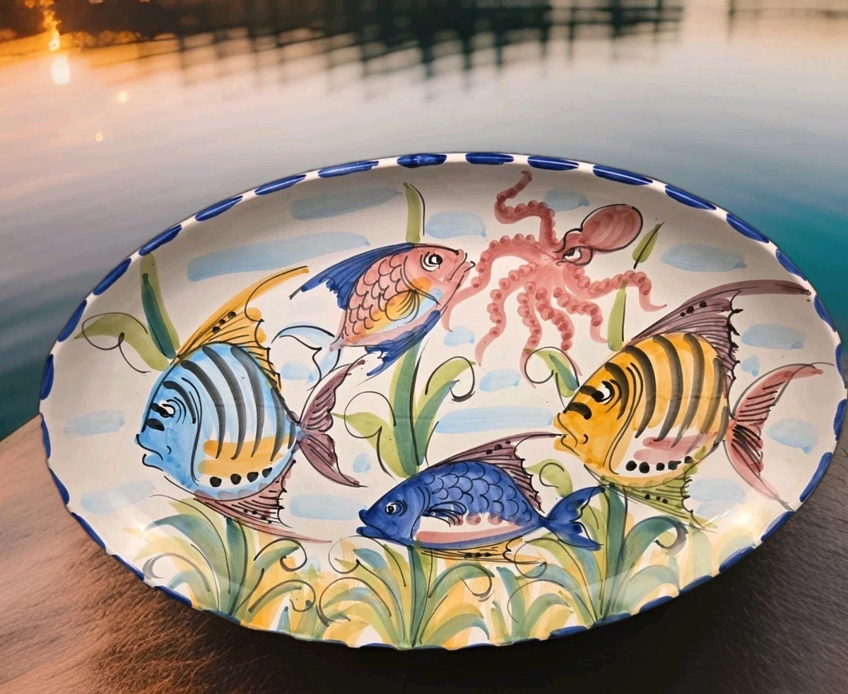 Vietri Fish Plate for sale | eBay