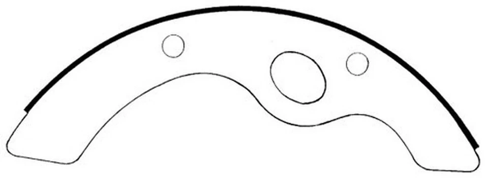 Zapata de freno de tambor Centric Parts 112.07170 para modelos UD seleccionados 89-12 Foto 2 de 4