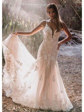 Allure 3552 Champagne Lace Bridal Gown