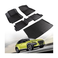 All Weather Floor Mats  Trunk Mat for Hyundai Kona 2024 2025 2026 Accessorie...