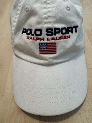 Polo Sport Ralph Lauren Cap weiß USA Logo verstellbar