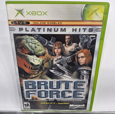 #ad Microsoft Brute Force Microsoft Xbox Shooter 2003 M NTSC U C With Manual $19.50