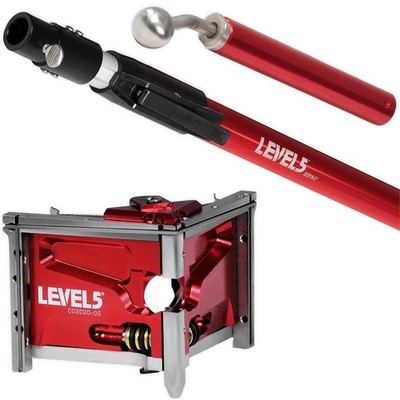 LEVEL5 Profi Set Ecken Finisher 3'' + Teleskopstiel 36-52'' für Trockenbau 4-537