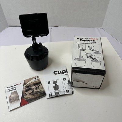 WeatherTech CupFone Universal Cell Phone Holder With Extension - Black