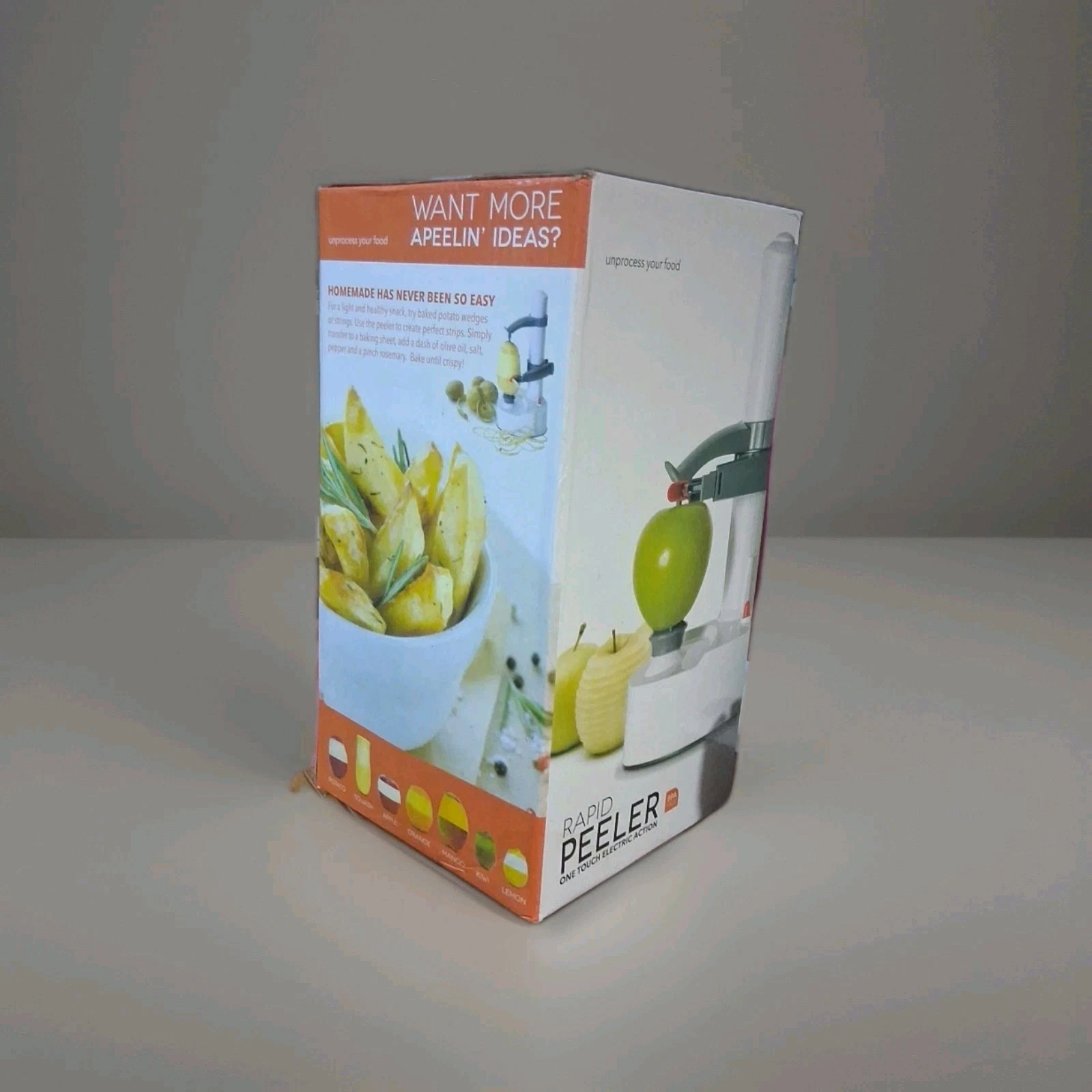 Rapid Peeler, Potato Peeler Electric Auto Rotating Apple Vegetable Fruit Peeler