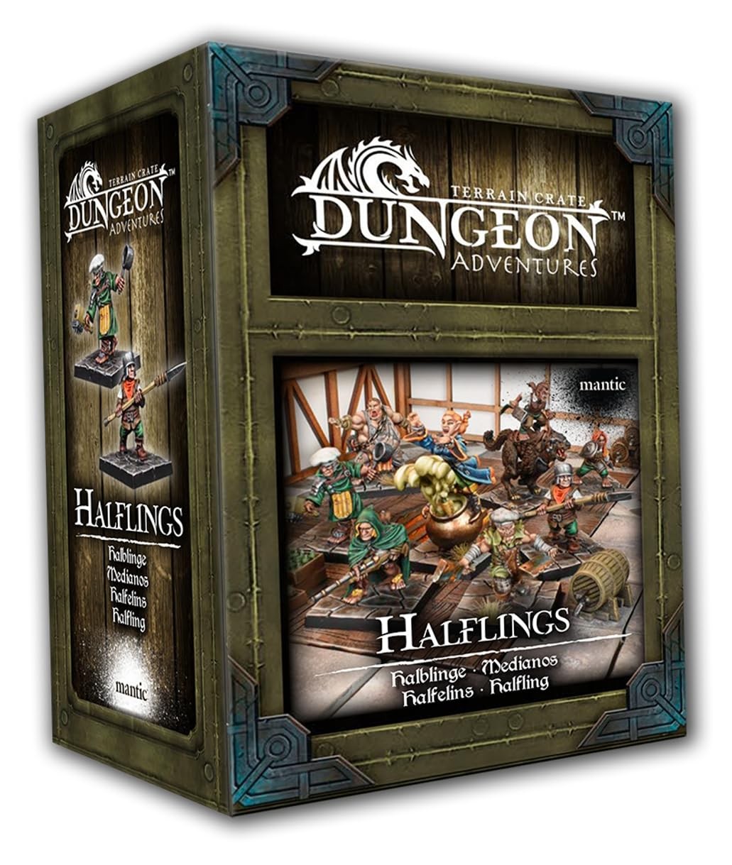 Развлечения мантиков. Приключения Халфлингов в подземельях с ящиками на местности. MGTC225 Unasse