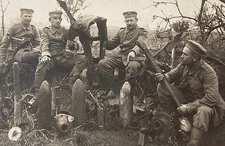 RARE! WW1 GERMAN ARMY RELICS COLLECTED IN NO-MANS LAND PHOTO POSTCARD RPPC