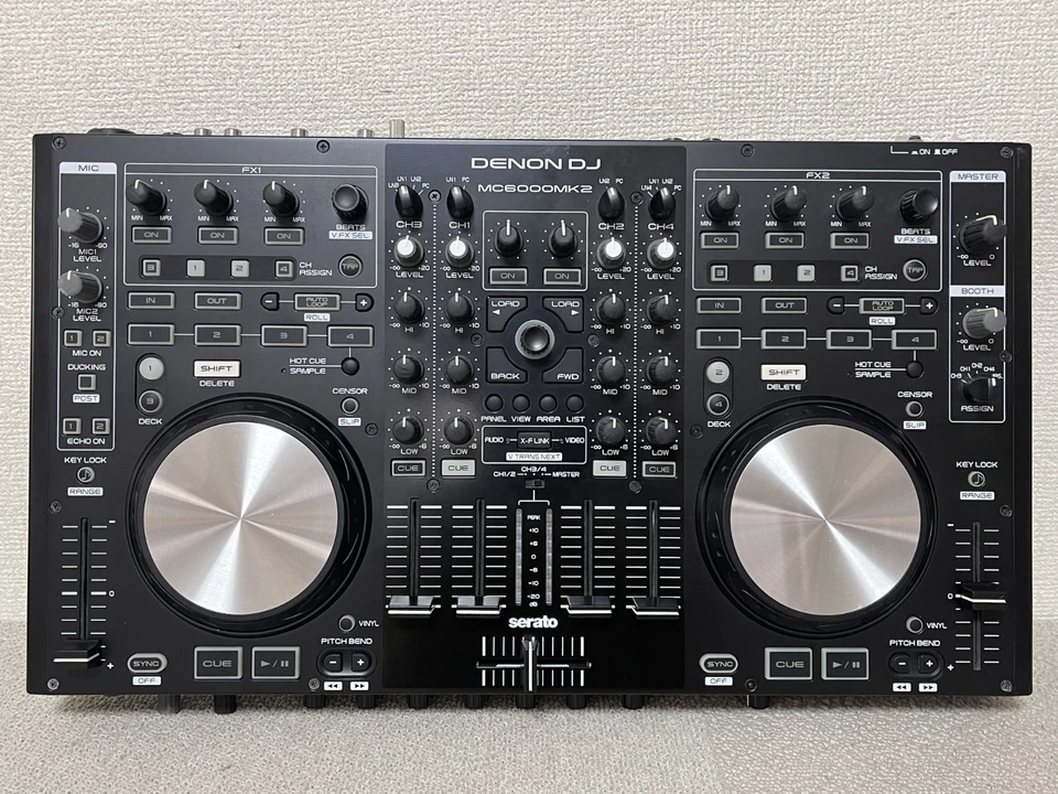 Denon DJ MC6000MK2 with Power Supply and Original Box Tested Working 4-Channel - Image 2 of 4