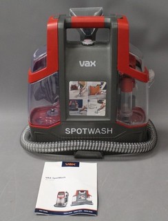 VAX SPOTWASH Spot Cleaner Carpet Upholstery Cleaner Red Black C98