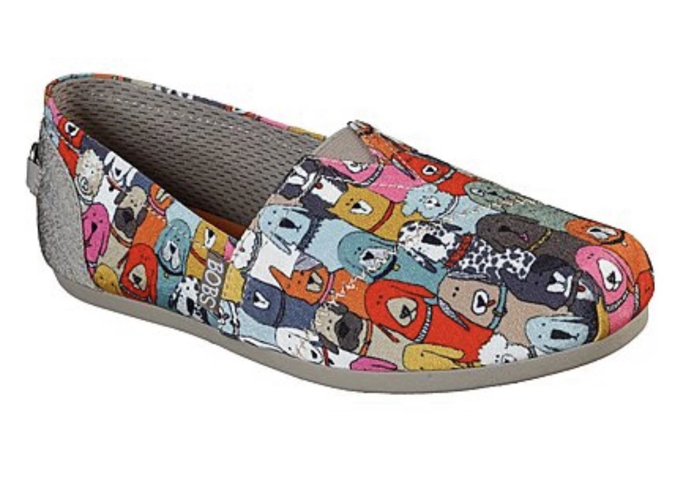Skechers Slides Dogs Posh Pups Plush Wag Easy Slip On Flat Memory Foam Shoes 7.5