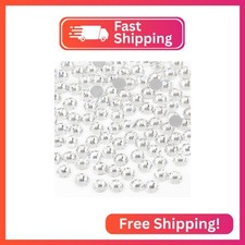 Beadsland Flat Back Crystal Rhinestones Round Gems for Nail Art and Craft Glue F