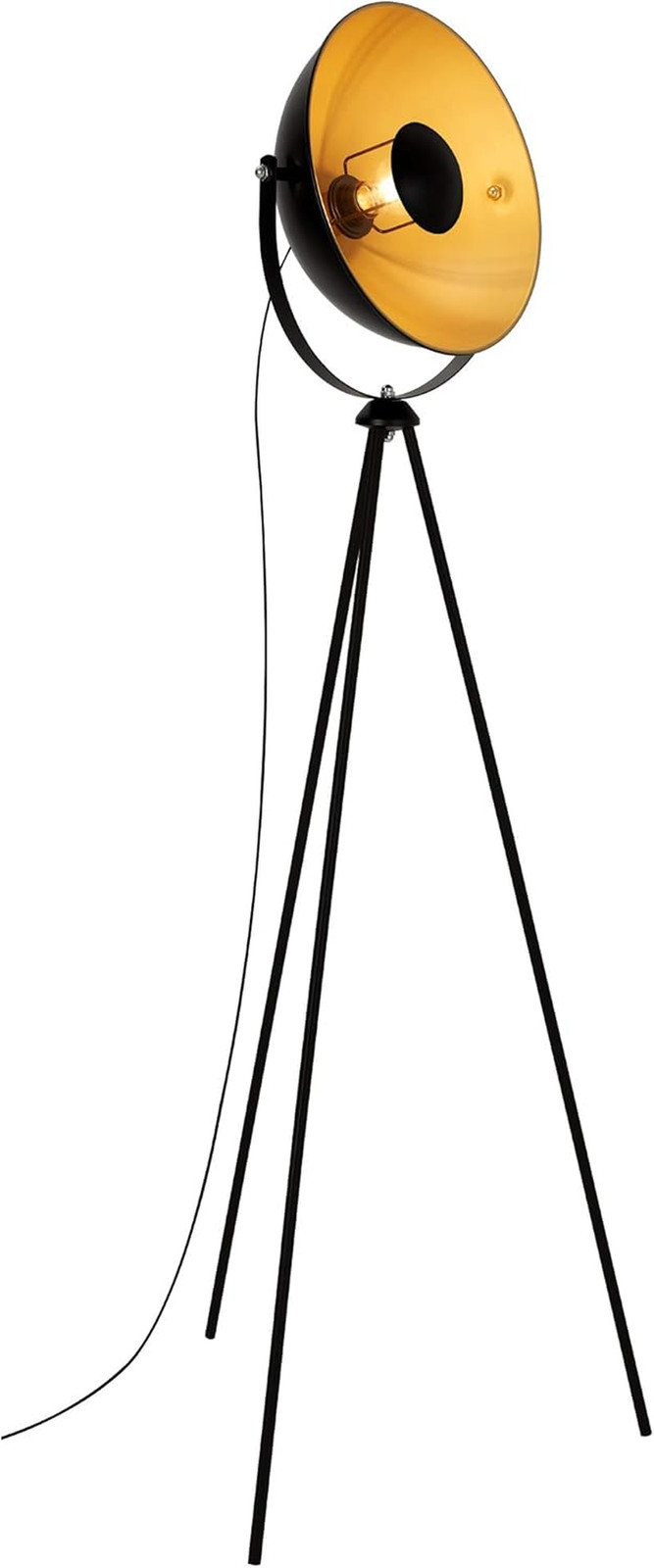 Lampada Pavimento Vintage Orientabile E27 | Stile Officina Retrò